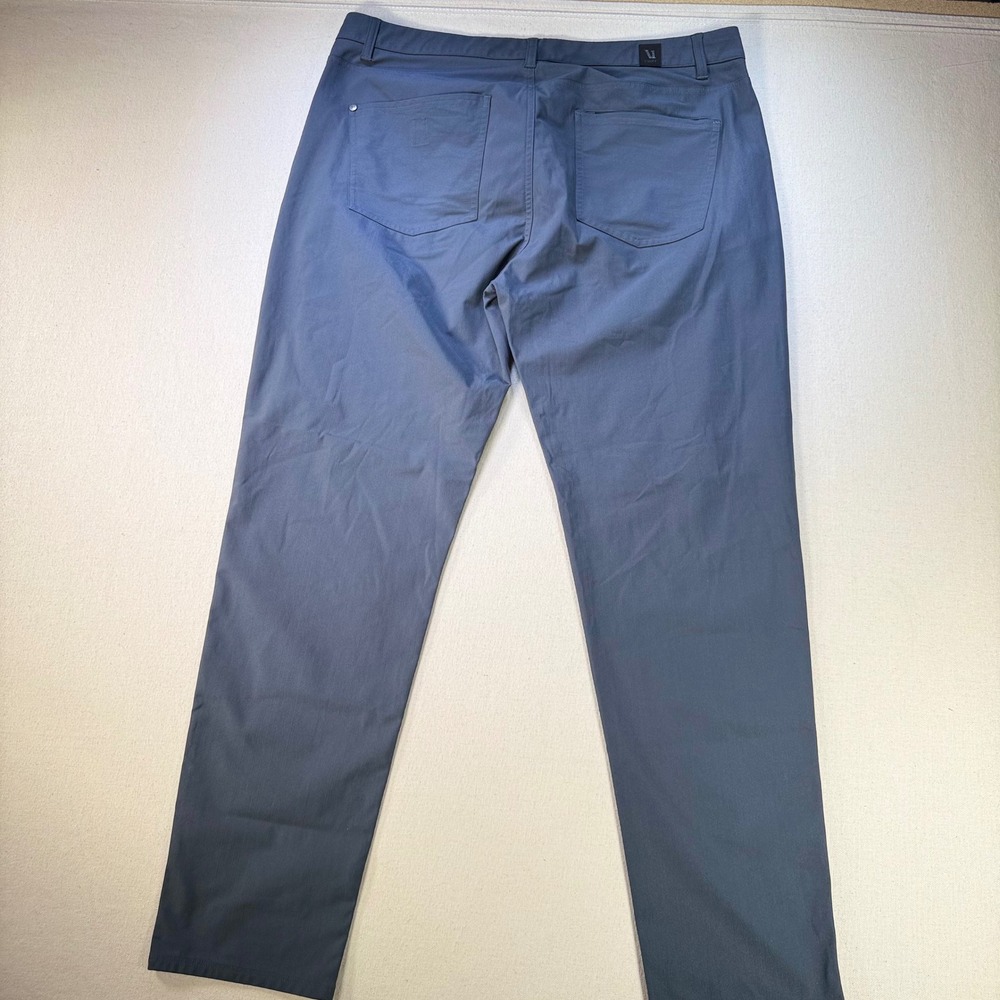 Vuori Mens 38 Meta Pant  Grey Technical Chino Performance Trousers Classic Nice - Picture 7 of 16